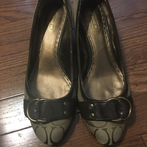 Coach Millie Wedges in Espresso size 8.5 - Picture 2 of 6